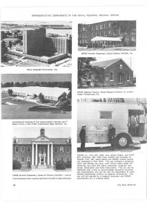 Photo montage of military medical vehicles, personnel, and buildings