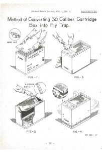 Diagrams for converting a bullet box into a fly trap