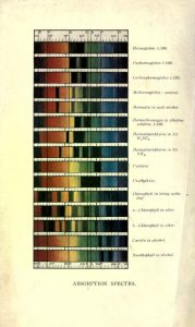 Color illustration of chemical spectra