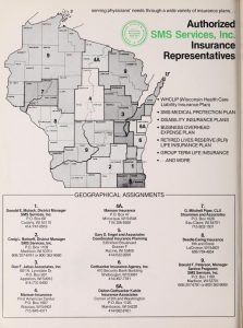 Advertisment for an insurance representation firm from the Wisconsin Medical Journal