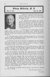 Scanned article from Mahoning County Medical Society publication