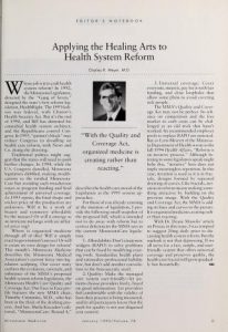 Scanned article from Minnesota Medicine