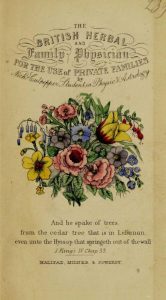 Color title page of a reprint of Nicholas Culpeper's herbal